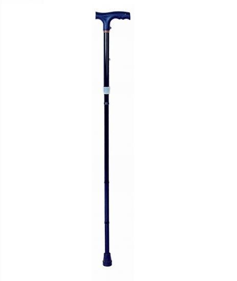 ANTAR walking stick made of black aluminum with T-shaped handle and height adjustable (80 - 90 cm) 99 St