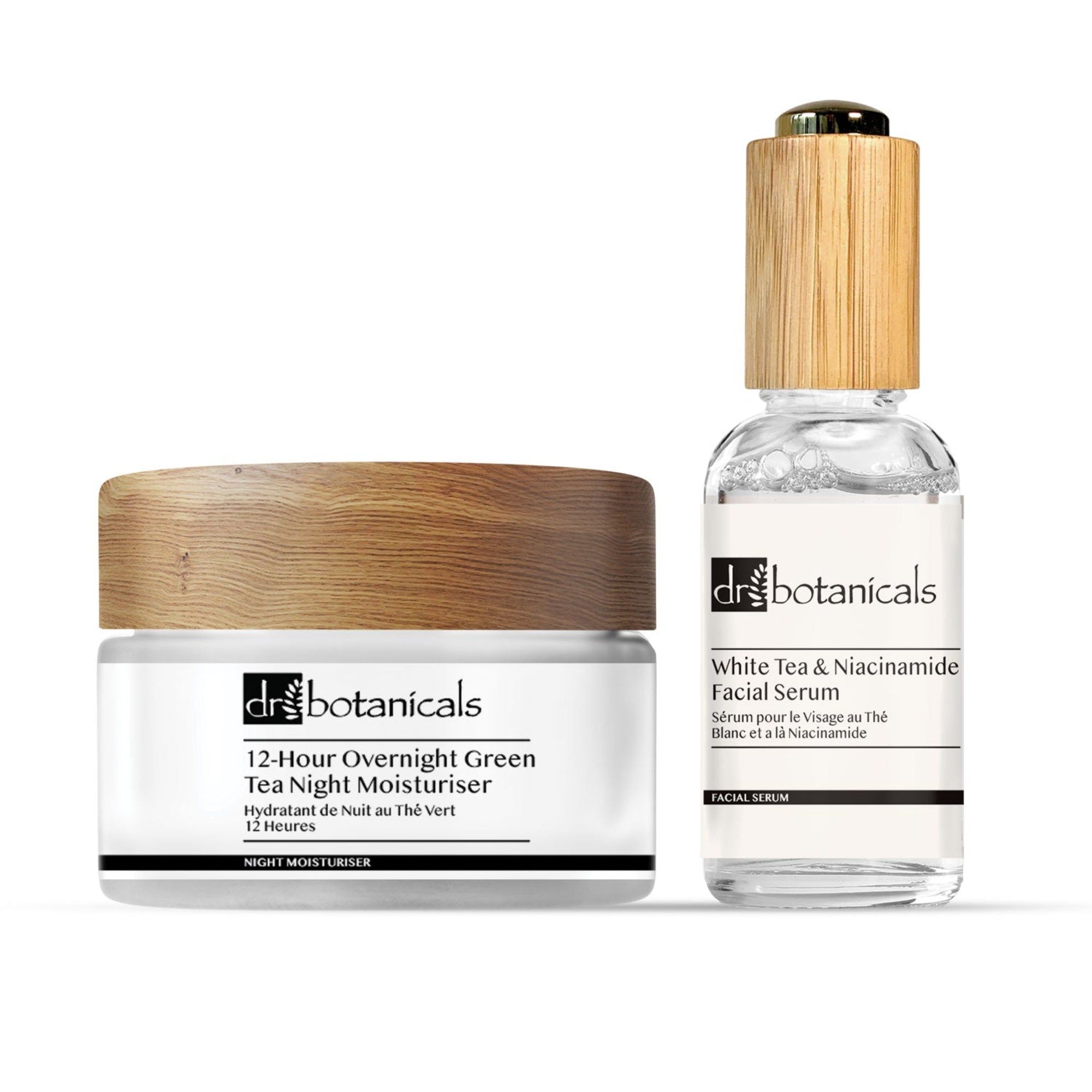 Anti-Aging pflanzliche Feuchtigkeitscreme & Gesichtsserum-Set 90 ml
