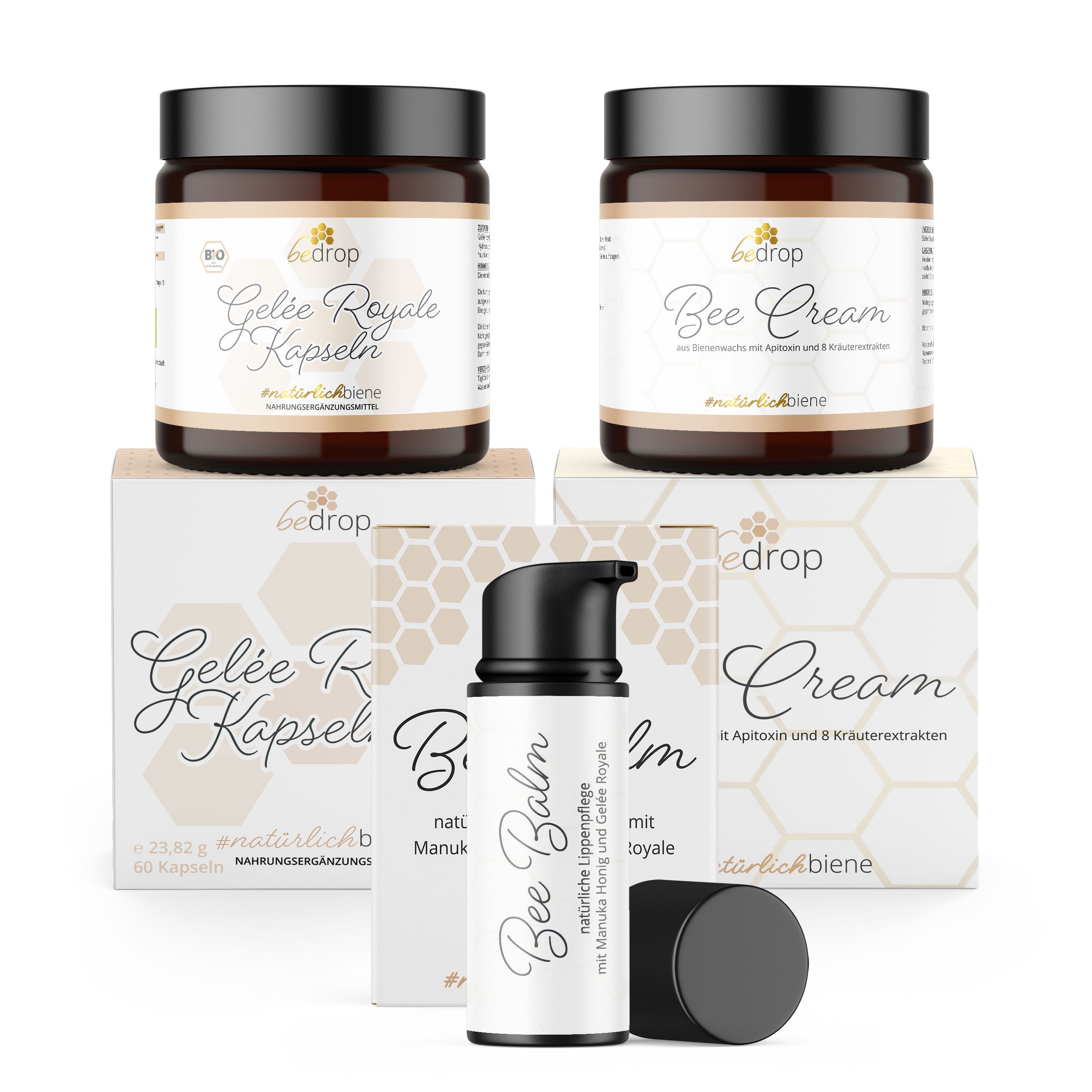 Anti-Aging-Set XL| Bee Cream (Bienengiftsalbe) + Gelée Royale + BeeBalm 3 St
