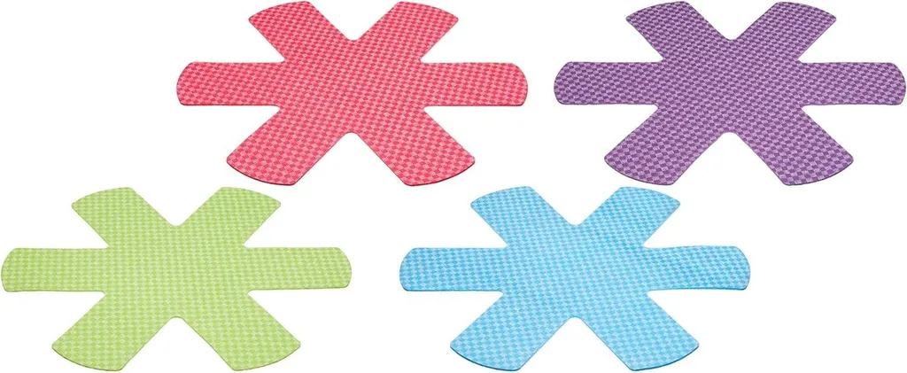 Markenlos Anti-scratch pan protectors 38 cm (15") - Brights colors (set of 4)