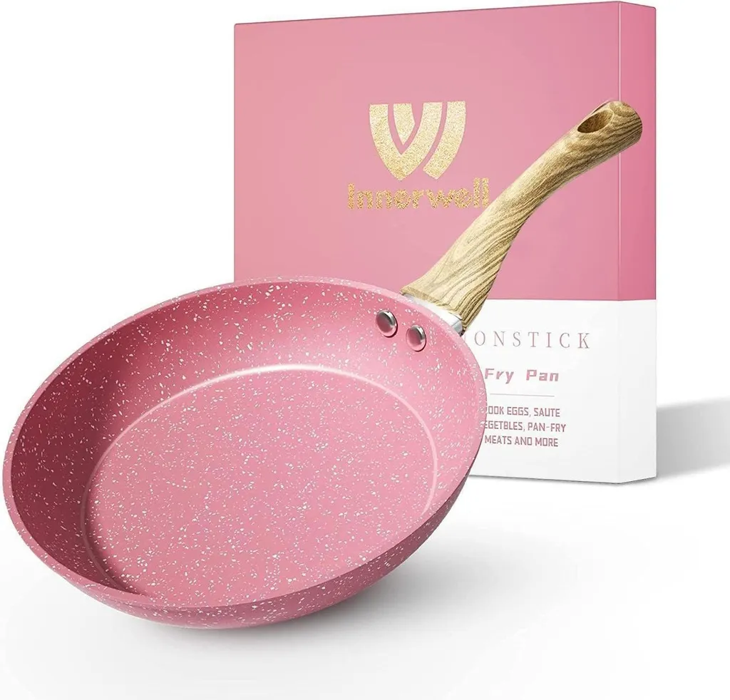 sonstige Non-stick frying pan 28cm pink, granite coating, induction compatible