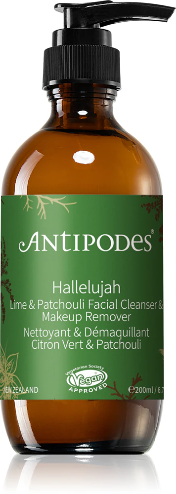Antipodes Hallelujah Lime & Patchouli Gel for cleansing and removing make-up for the face