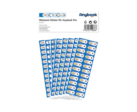 Anybook Pro sticker sheet set with Metacom symbols