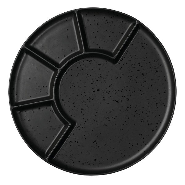 Coppa Kuro Black aperitif plate from Asa