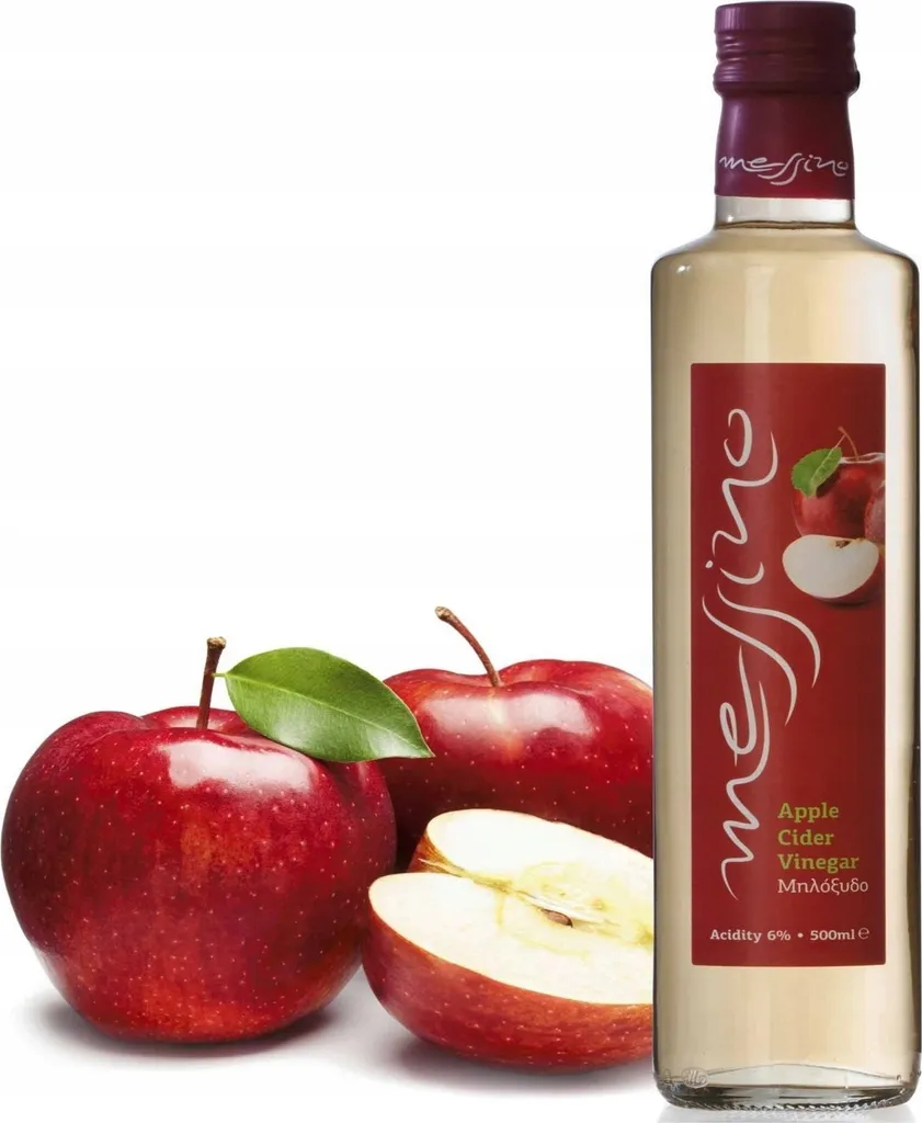 Papadeas Apple Cider Vinegar, Messino, Vinegar 500 ml, Natural Vinegar, Greek Vinegar, No Added Sugar