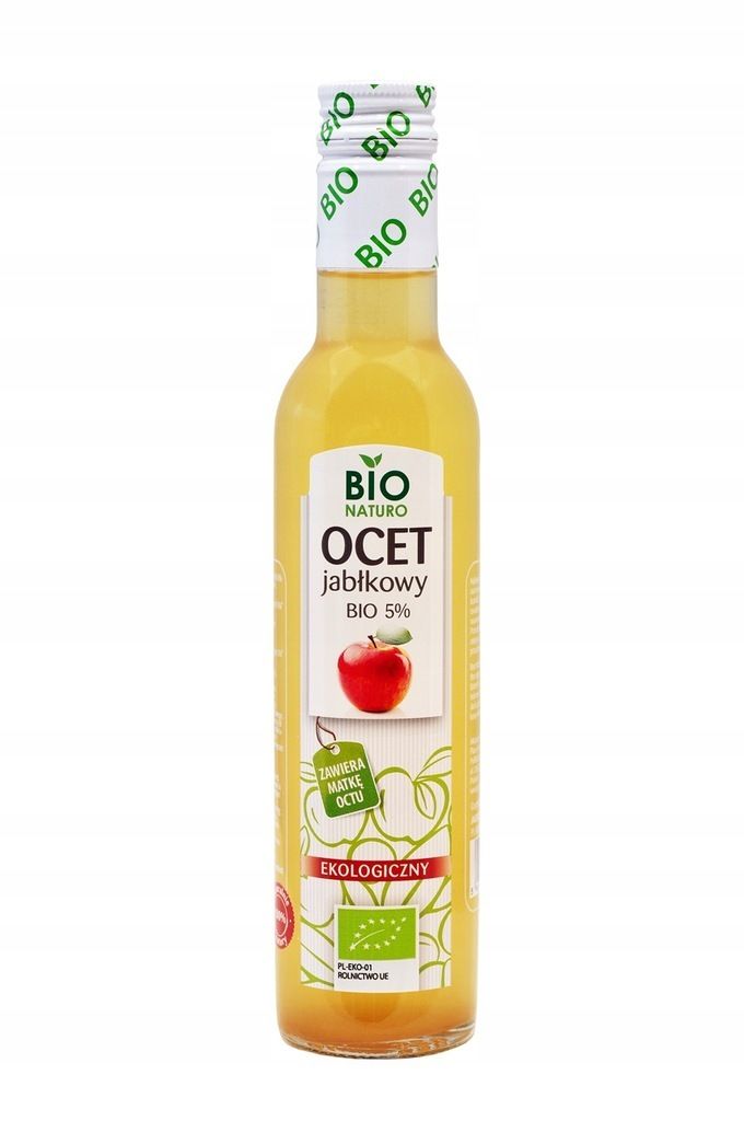 PolBioEco Apple Cider Vinegar Naturally Cloudy 250ml – Unfiltered, With “Mother of Vinegar” / BioNaturo