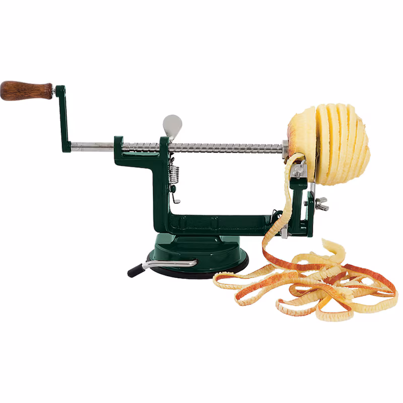 Apple peeling machine, 320 x 100 x 140 mm (W x D x H)