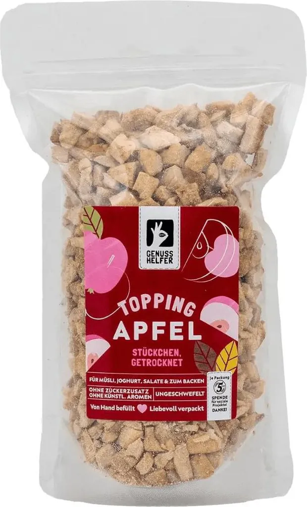 Bremer Gewürzhandel Dried apple pieces topping for muesli, smoothie bowls & desserts, 200g