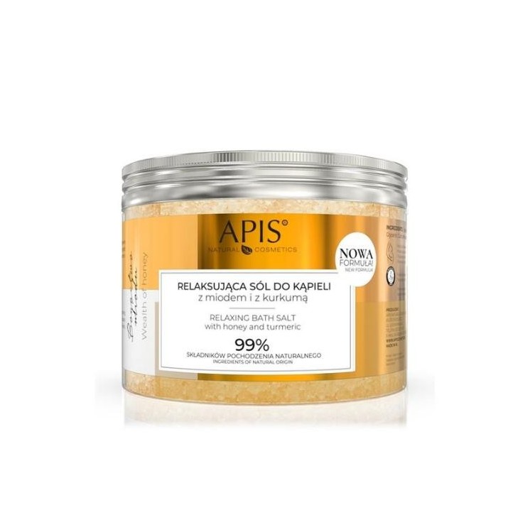 Apis Richness of Honey relaxing bath salt with honey and turmeric 650 g