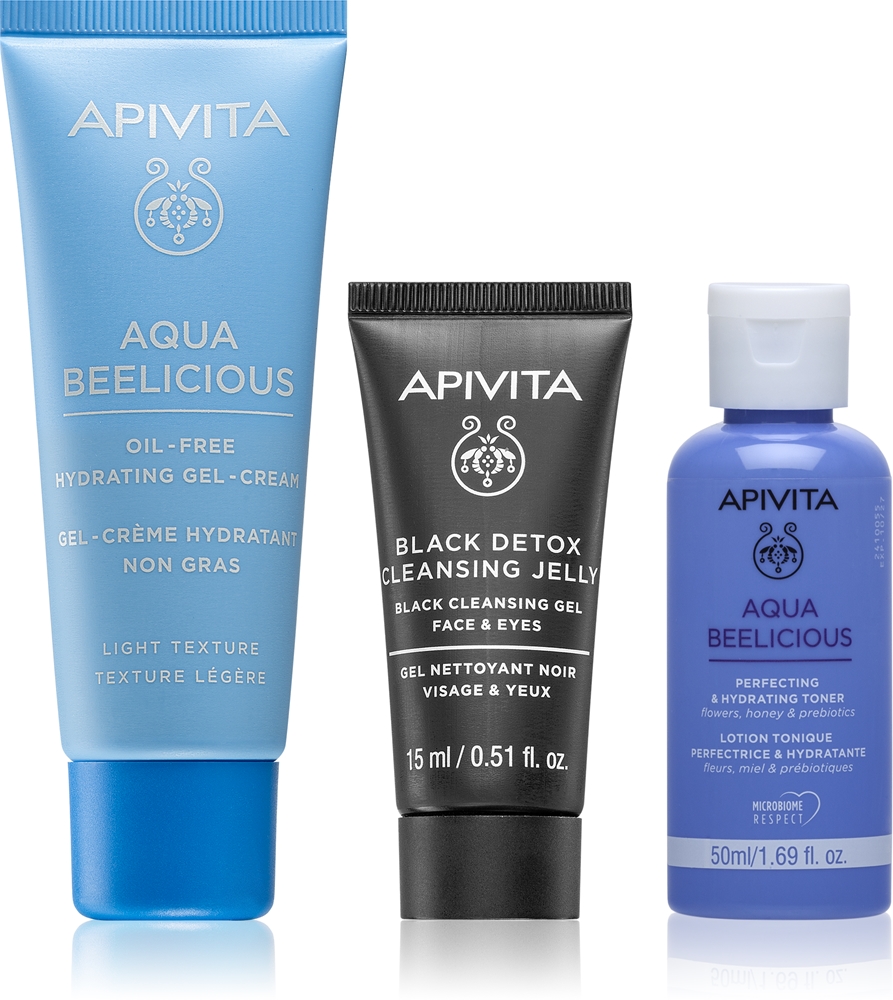 Apivita Aqua Beelicious Hydrating & Refreshing Routine Set Facial care set for hydrated and radiant skin