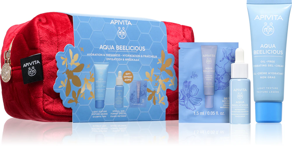 Apivita Aqua Beelicious (Light Texture) Christmas Gift Set (For Intense Hydration)
