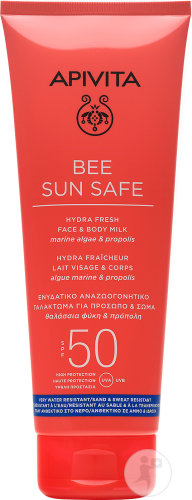 Apivita Bee Sun Safe Hydra Fresh Face and Body Milk SPF50 Tube 200ml