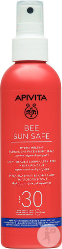 Apivita Bee Sun Safe Hydra Melting Ultralight Face And Body Spray SPF30 200ml