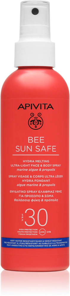 Apivita Bee Sun Safe Spray SPF30 protective sun milk in spray SPF 30