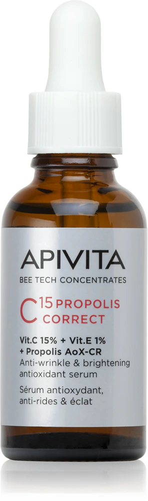 Apivita Bee Tech Concentrates C15 Propolis Correct Serum Antioxidant Firming Facial Skin Serum