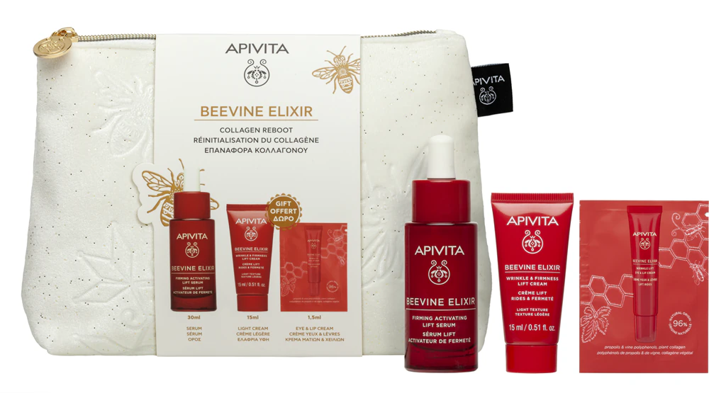 Apivita Beevine Elixir Gift Pouch Christmas Gift Set for Firming Skin