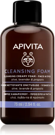 Apivita Cleansing Foam Face & Eyes Cleansing foam for removing make-up for the face and eyes