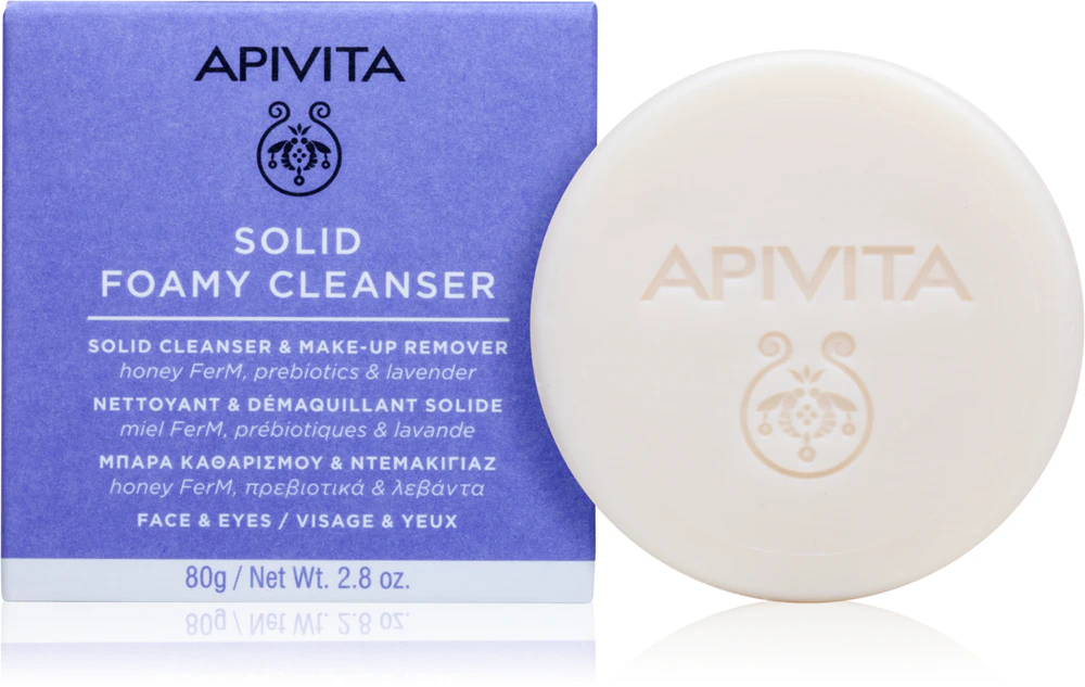 Apivita Cleansing Solid Foamy Cleanser solid cleansing soap with moisturizing effect
