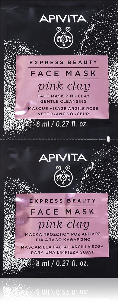 Apivita Express Beauty Cleansing Face Mask Pink Clay cleansing mask for the face