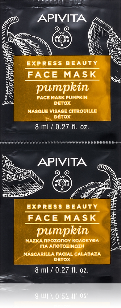 Apivita Express Beauty Detox Face Mask Pumpkin Detox Face Mask