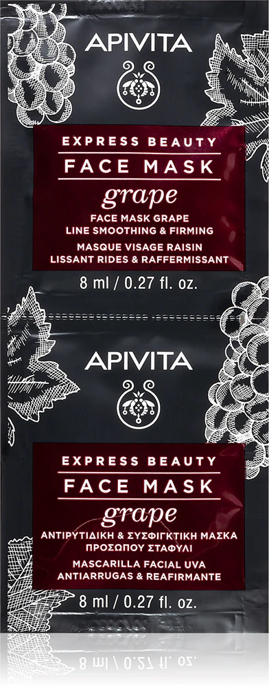 Apivita Express Beauty Firming Face Mask Grape firming anti-wrinkle mask for the face