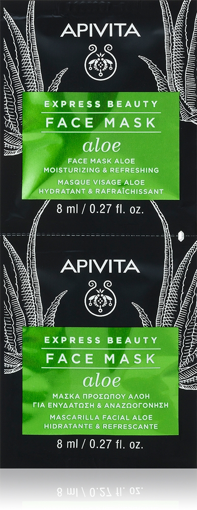 Apivita Express Beauty Moisturizing Face mask Aloe Refreshing moisturizing mask for the face