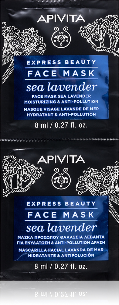 Apivita Express Beauty Moisturizing Face Mask Sea Lavender facial mask with moisturizing effect