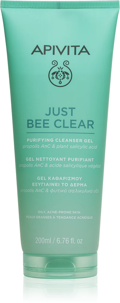 Apivita Just Bee Clear Purifying Cleanser Gel Facial cleansing gel against acne