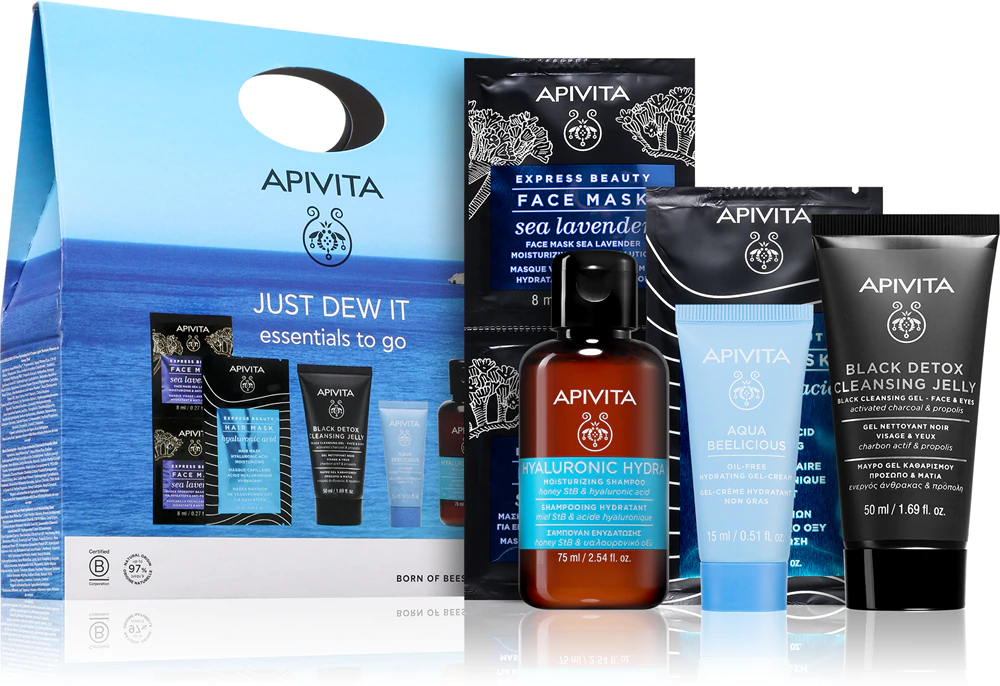 Apivita Just Dew It Set Cosmetic Travel Set for Intensive Hydration