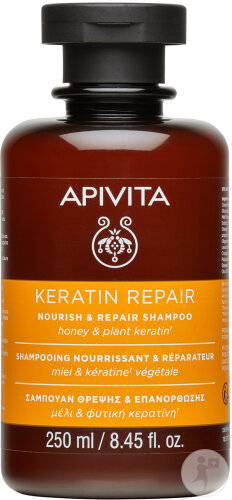 Apivita Keratin Repair Nourishing and Repairing Shampoo Bottle 250ml