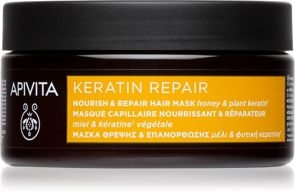 Apivita Keratin Repair Nourish Repair Hair Mask renewing mask for damaged hair with keratin
