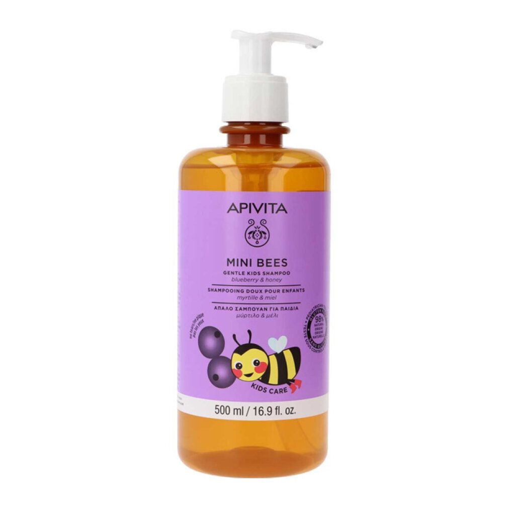 Apivita Mini Bees Children's Shampoo Blueberry & Honey 500 ml