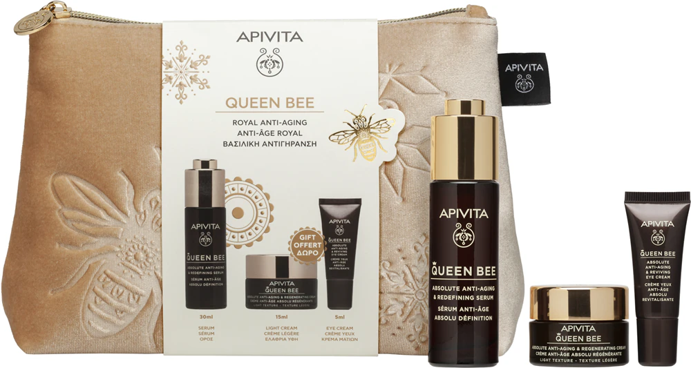 Apivita Queen Bee Gift Pouch Gift Set for Wrinkles
