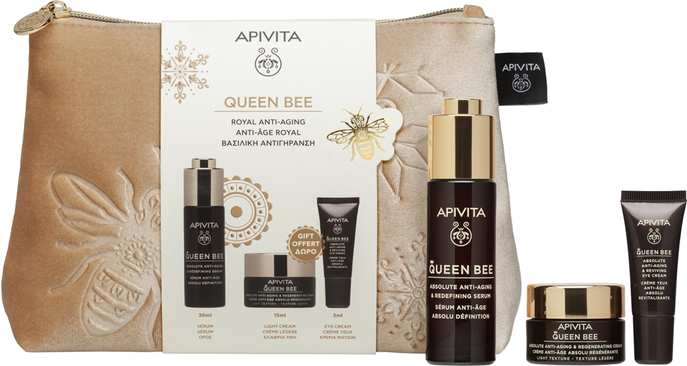 Apivita Queen Bee Gift Pouch Gift Set for Wrinkles