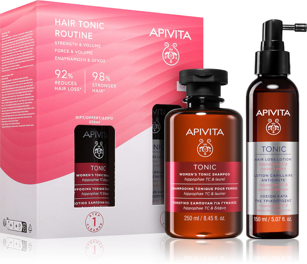 Apivita Tonic Women's Hair Tonic Routine Set Set against hair loss