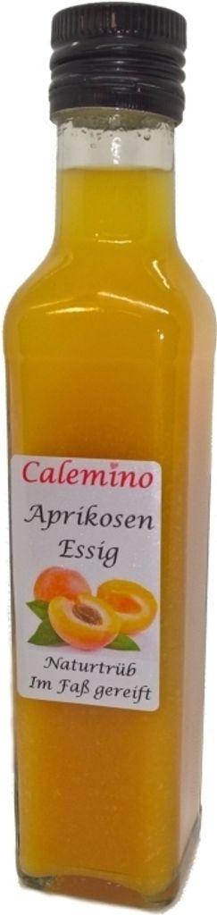 Calemino Apricot vinegar with 50% fresh apricots, naturally cloudy, 500ml