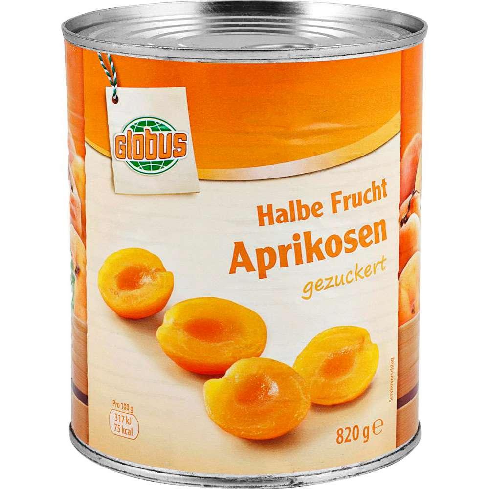 GLOBUS Apricots, half fruit, sugared