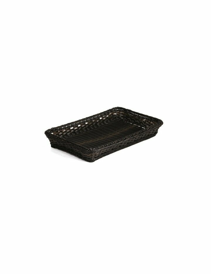 Aps Gn 1/1 Basket 53 X 32.5 Cm, H: 6.5 Cm, Black
