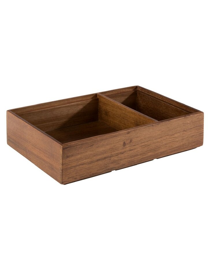 Aps Wooden Box Woody - 22,5 X 15 Cm, H: 5,5 Cm - Set Of 2