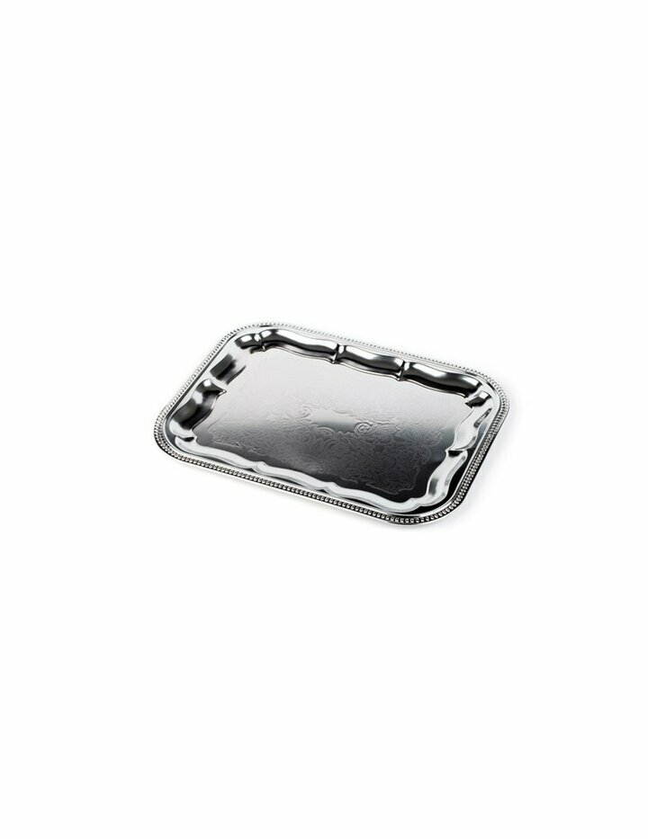 Aps Party Plate, Rectangular-41 X 31 Cm, Metal - Set Of 2