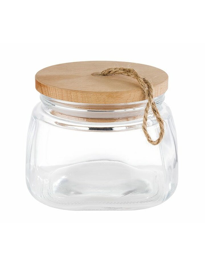 Aps Storage Glass Woody-14 X 14 Cm, H: 11 Cm