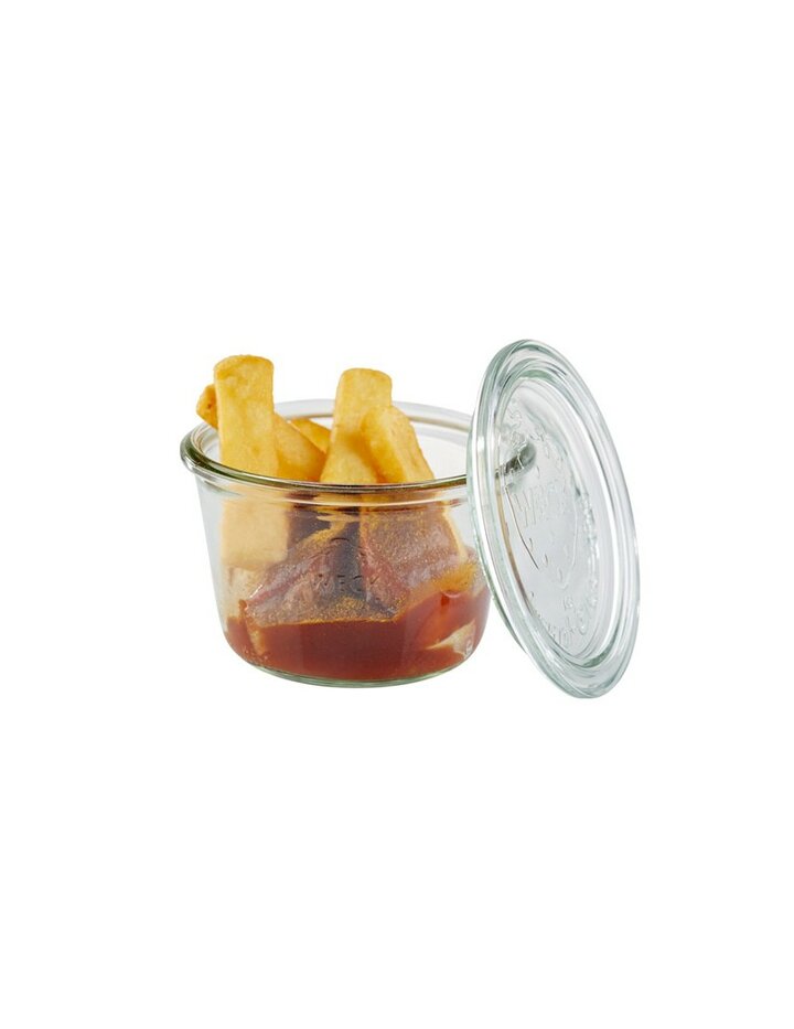 Aps Alarm Glass With Lid, Set Of 3 - Ø 11 Cm, H: 7,5 Cm, B-Stock
