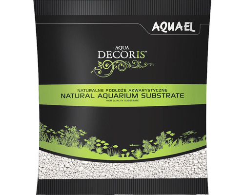 Aquarium gravel AQUAEL Aqua Decoris 2-3 mm 1 kg white