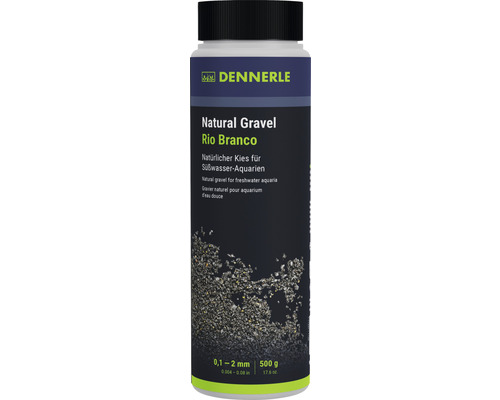 Aquarium gravel Natural Gravel Rio B Dennerle 0.1 - 2 mm black 0.500 kilograms Aquascaping