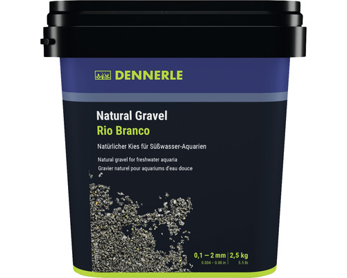 Aquarium gravel Natural Gravel Rio B Dennerle 0.1 - 2 mm black 2.5 kilograms Aquascaping