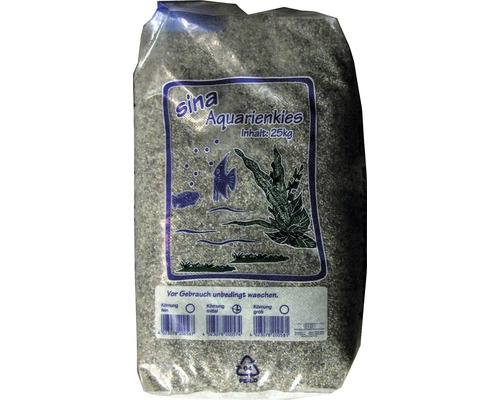 Aquarium gravel sina medium 2-3 mm 25 kg
