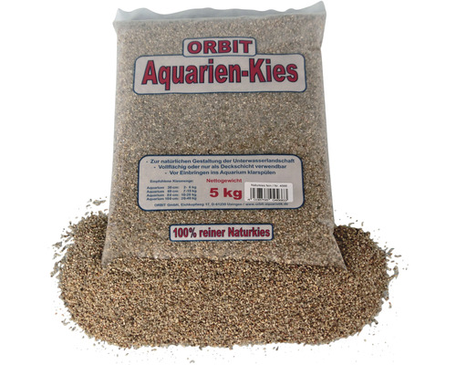 ORBIT Aquarium sand fine 2-4 mm 5 kg natural