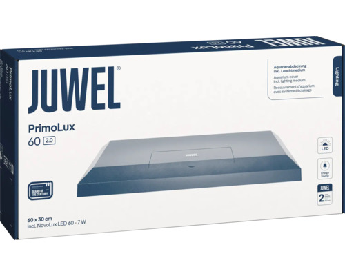 Aquarium cover Juwel PrimoLux 60 (2.0) 60x30cm including NovoLux LED 60, 8 W, white
