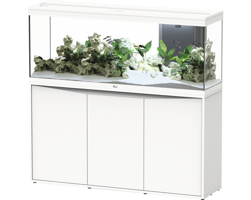 Aquarium aquatlantis Splendid 300 incl. LED lighting, filter, heater, white cabinet