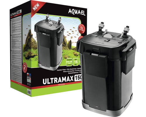 Aquarium external filter AQUAEL Ultramax 1500 for aquariums 250 - 450 l, 16 W, max 1500 l/h hose diameter 16/22